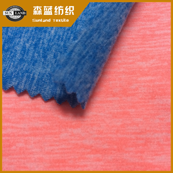 清遠(yuǎn)磨毛陽(yáng)滌汗布 Peach & brush melange spandex jersey