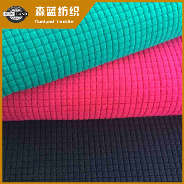 阿壩格子絨布 Polyester waffle fleece